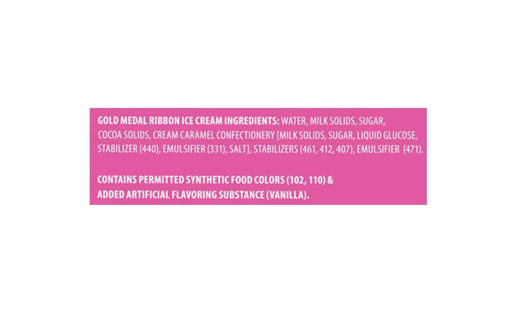 Baskin Robbins Premium Ice Cream Gold Medal Ribbon   Pack  125 millilitre